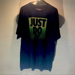 Modern Navy Nike Just Do It Gradient Neon Fade Logo Nike Tag/Size:XL (23x32)